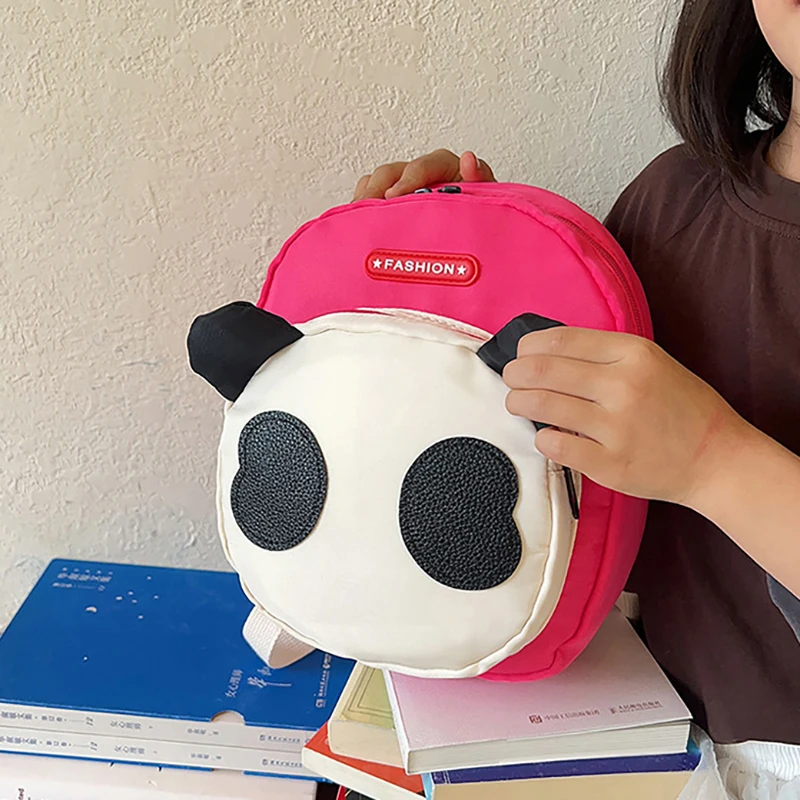 Mini mochila ligera personalizada para niños, mochila de dibujos animados, Panda creativo lindo, bolso de hombro de moda para bebé, regalos