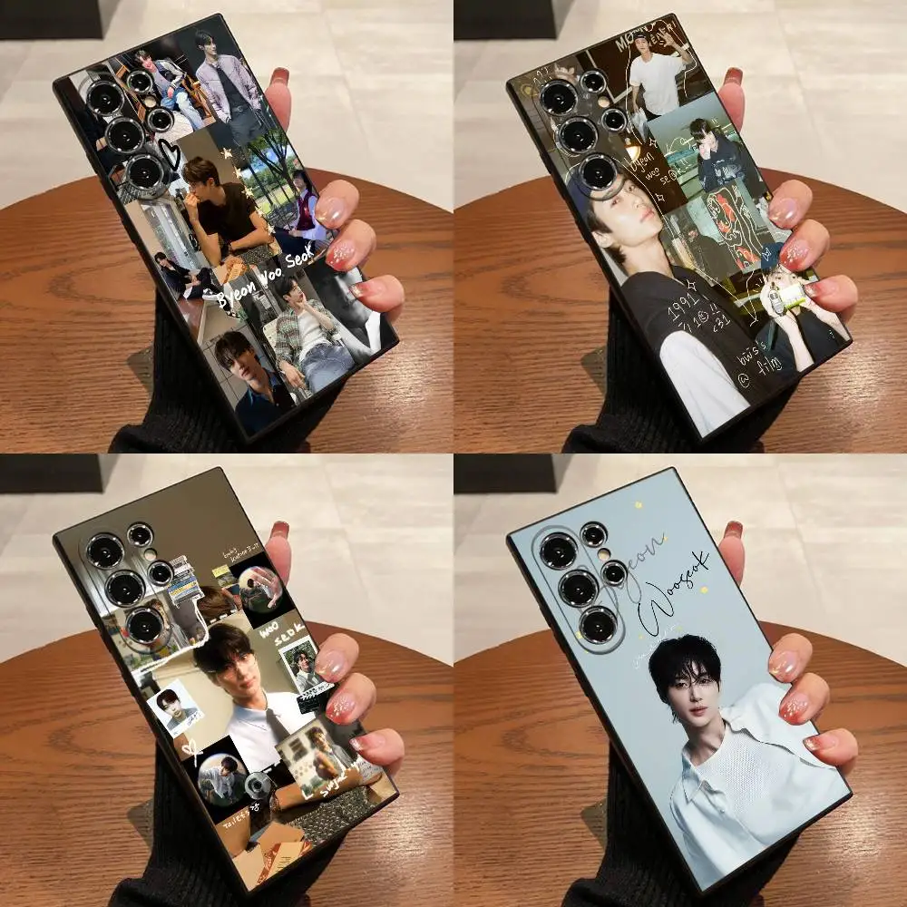 

B-Byeon Woo seok Phone Case For Samsung S25,S24,S21,S22,S23,S30,Ultra,S20,Plus,Fe,Lite,5G Black Box