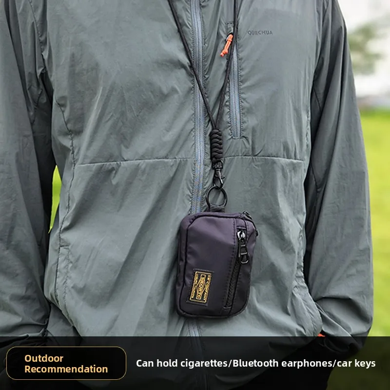 

Универсальный подвесной чехол для наушников Bluetooth для улицы, водительские права, кошелек для монет, сумка для ключей от машины, ремешок, защитный чехол