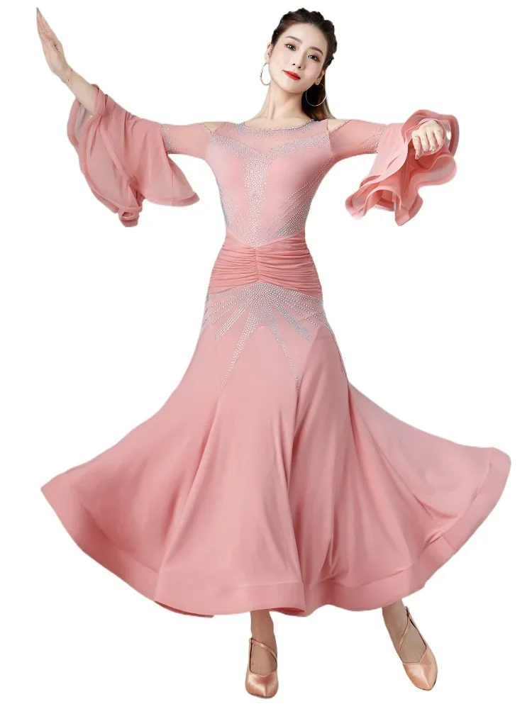 

National Standard Waltz Friendship Dance Professional Competition Performance Dress Modern Dance Dress