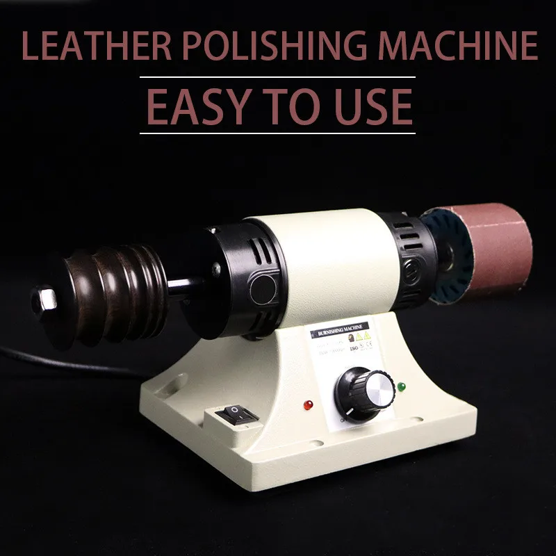 110V/220V Small Electric Leather Polishing Machine DIY Manual Leather Art Edge Grinding Machine For Leather Polishing