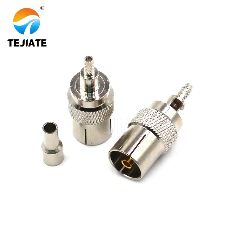 1PCS TV-K/J/JW/KW-1.5 Open Head Elbow Right Angle Female and Male 90 Degrenn Nickelplated RF Coaxial Connector