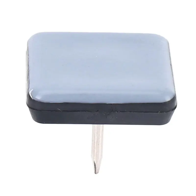 ABGH-60Pcs Chair Glides Furniture Sliders PTFE Easy Moving Pads Square With Nail Feet Protector For Hardwood Floor