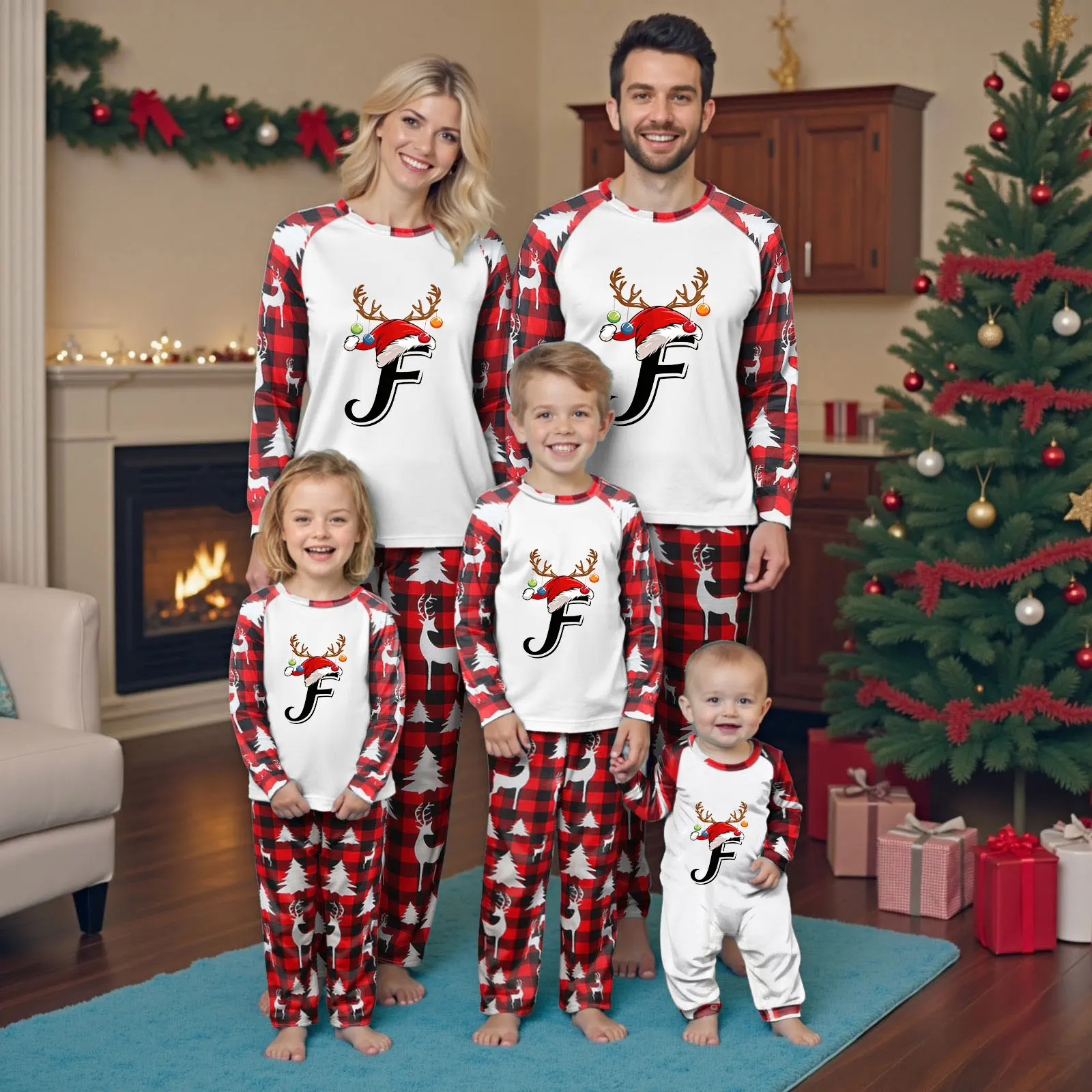 

Christmas Pyjamas Family Set Pyjamas Christmas Partner Women Men Children Christmas Pyjamas Boys Girls And Checke Pajamas Family
