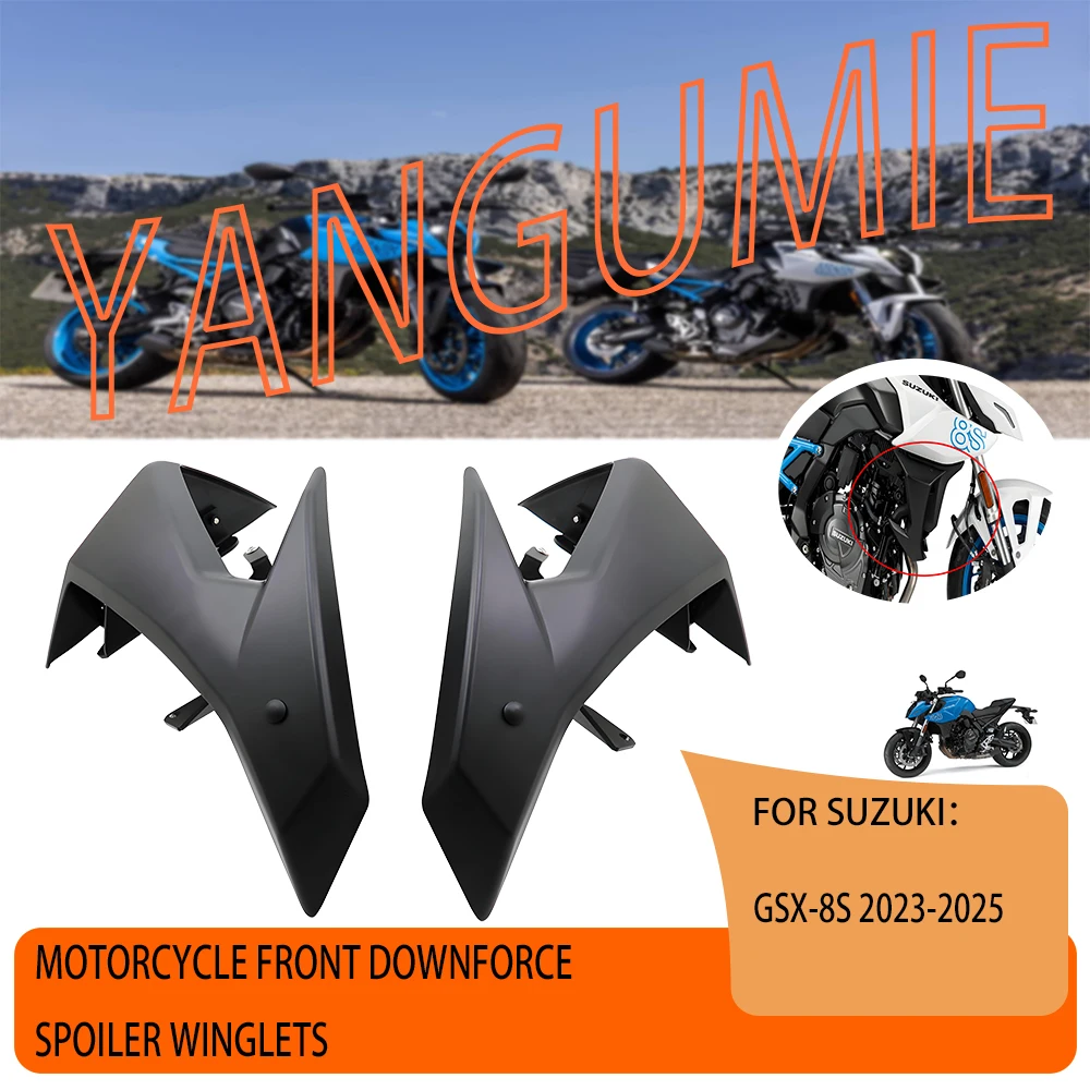 

For SUZUKI GSX-8S GSX 8S GSX8S 8s 2023-2025 Motorcycle Front Downforce Spoiler Winglet Frontal Sport Naked Aerodynamic Wing 2024