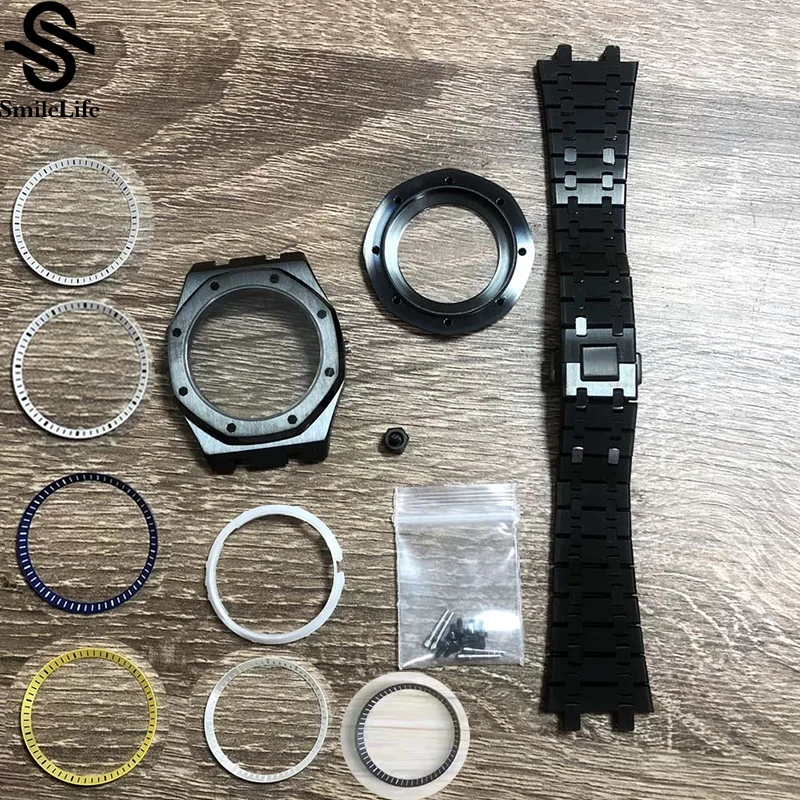 SmileLife NH35 41mm Watch Case Sapphire Glass With Chapter Ring Fit NH35/NH36 Automatic Movement Watch Accessories