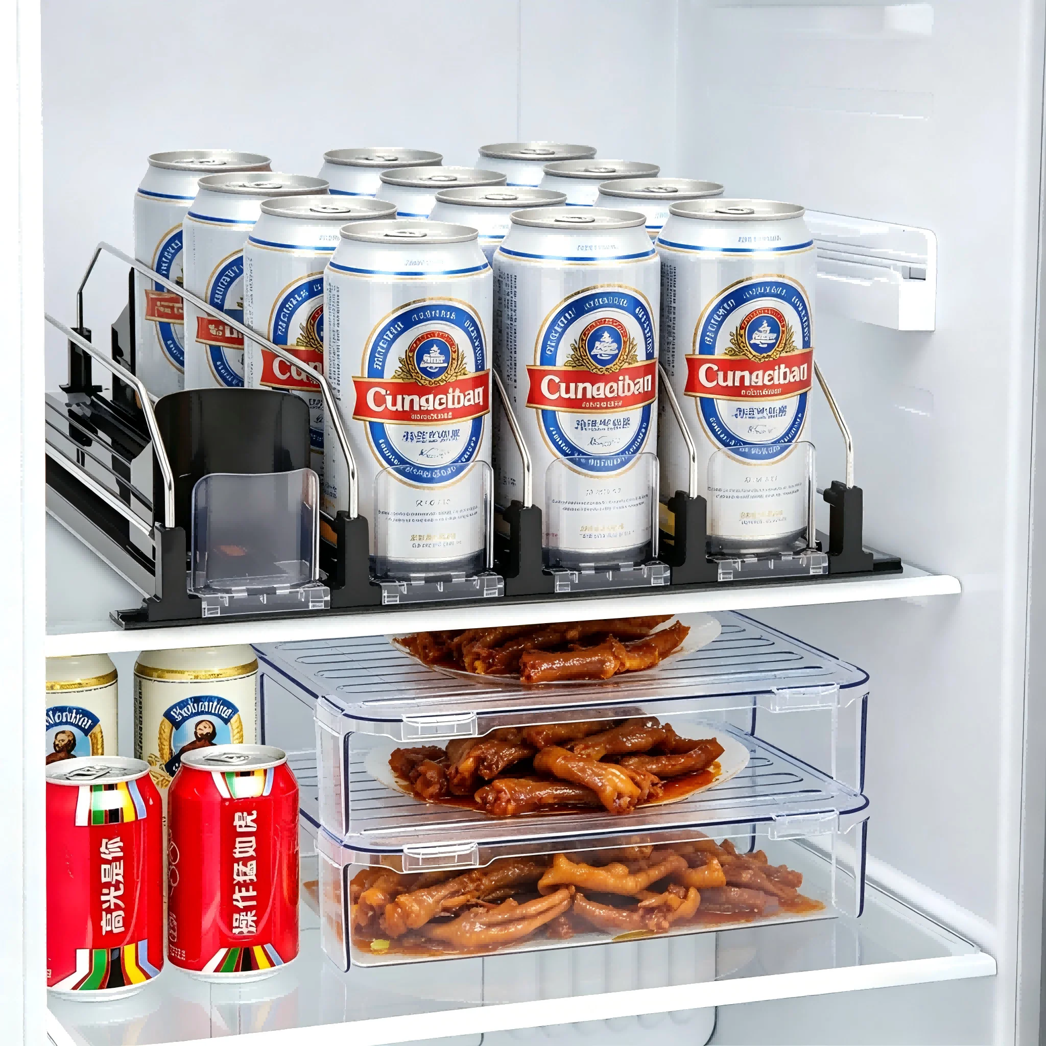 Organizador de Latas de Bebida - Wine Beer Fridge reseña y precio