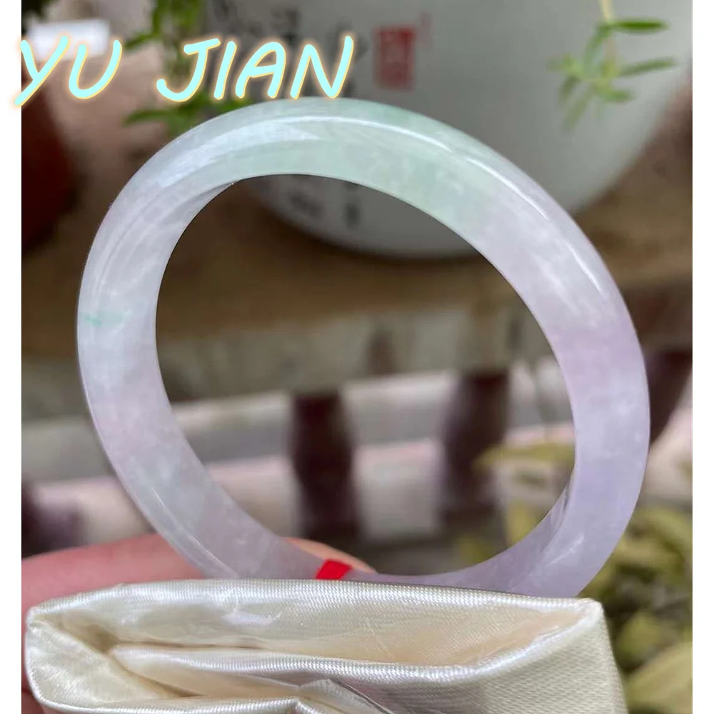 Only One!! Special Offer Jadeite Bracelet Rare Colored Jade Bangle Delicate Fashion Handring Fine Jewelry