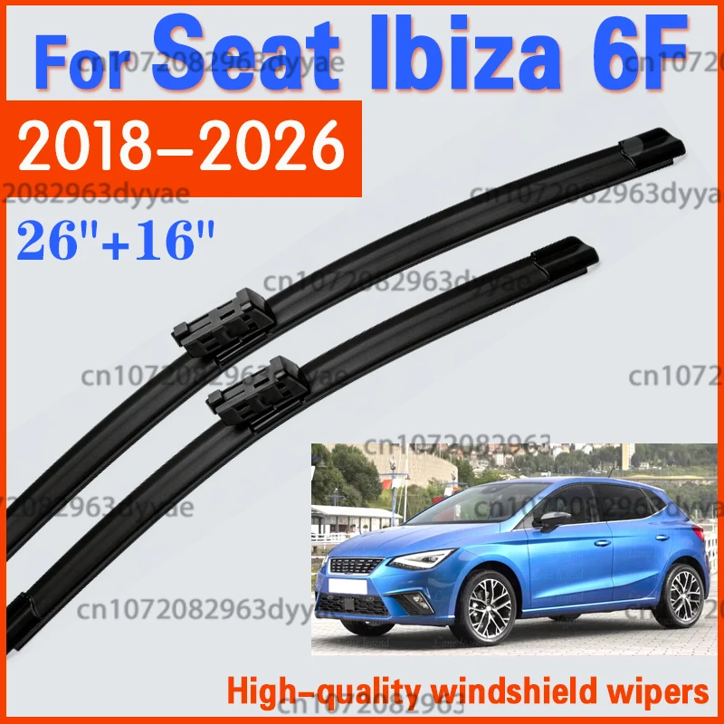 2pcs Front Car Windshield Wiper Blades Suitable For Seat Ibiza 6F 2018-2026 Wipers 26