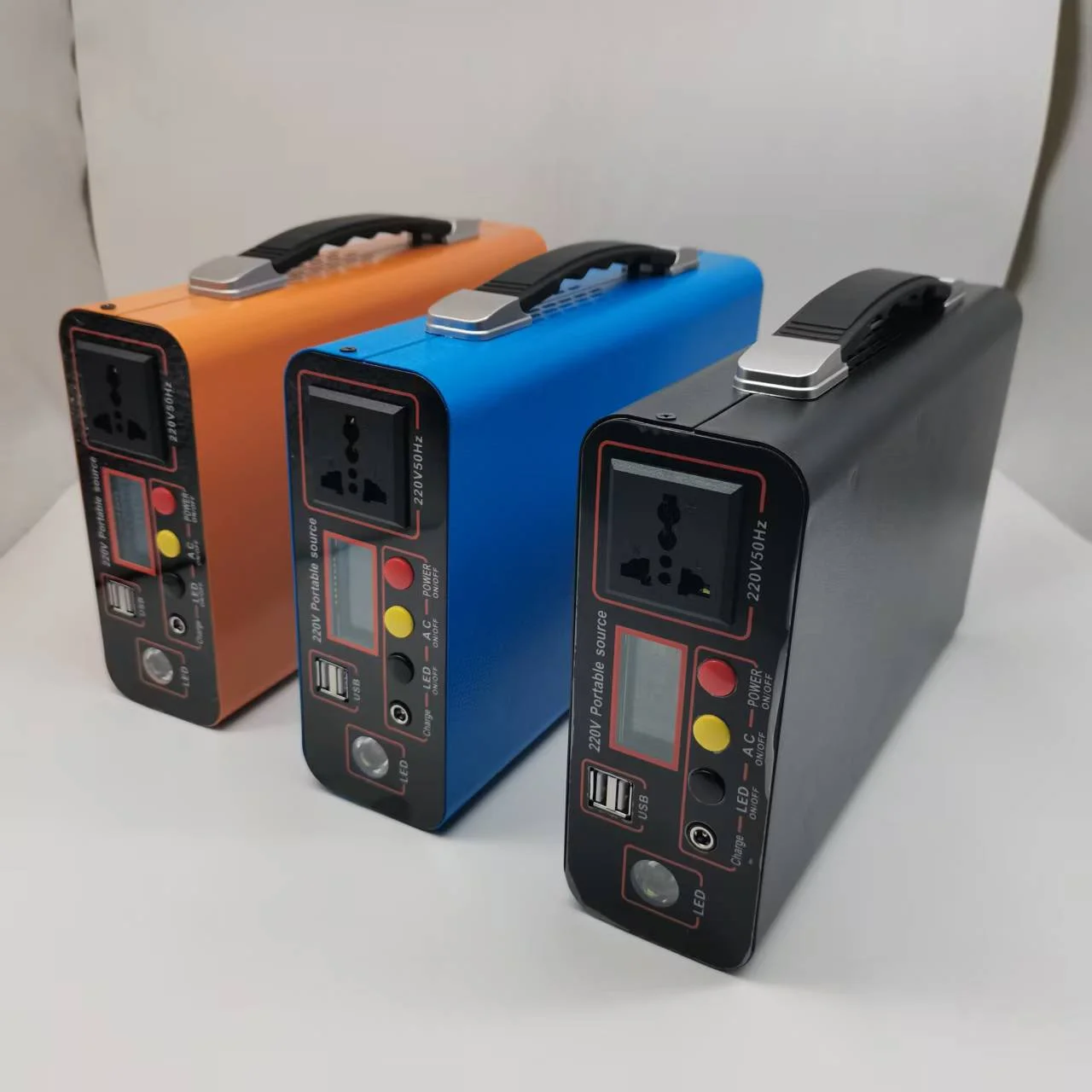 300W 휴대용 파워스테이션, 220V AC 콘센트 포함, 야외 캠핑, 비상용 가정용 백업, 노트북 충전용 태양광 발전기 썸네일 4