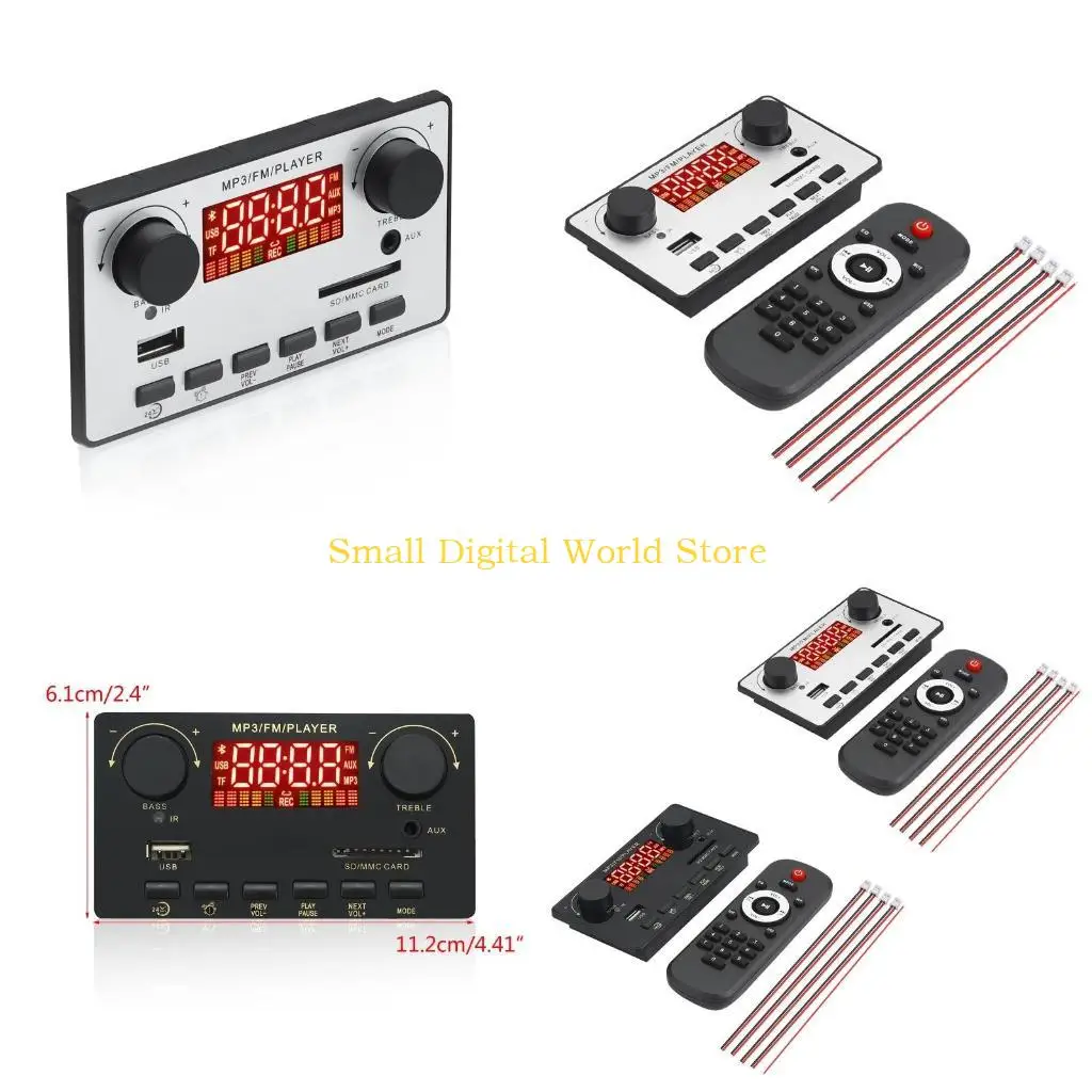 77UB MP3-плеер 80W+2x40W Усилитель мощности 7V-23V Bluetooth-совместимые доски декодеров Modules USB FM Radio Aux Player 77UB MP3-плеер 80W+2x40W Усилитель мощности 7V-23V Bluetooth-совместимые доски декодеров Modules USB FM Radio Aux Player