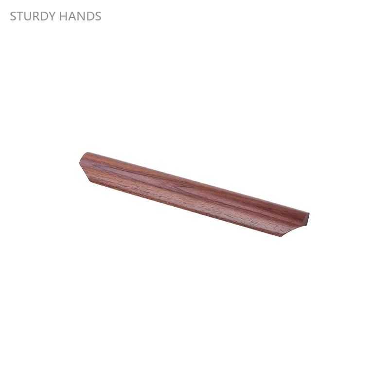 2PCS solid wood cabinet door handle Japanese minimalist cabinet original hand wardrobe shoe cabinet drawer wooden handle