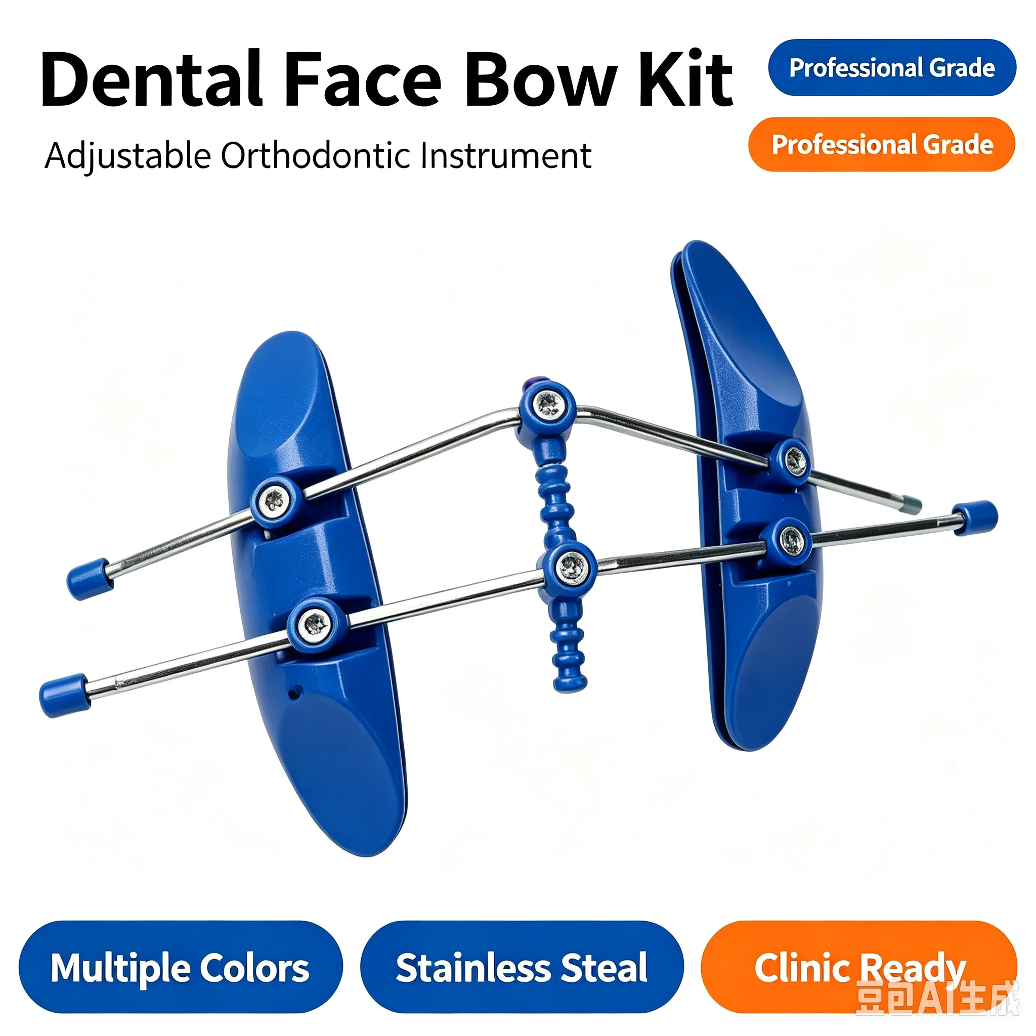 Dental Orthodontic Kit Impression Material Brackets Root Extractor Palatal Expander Face Mask