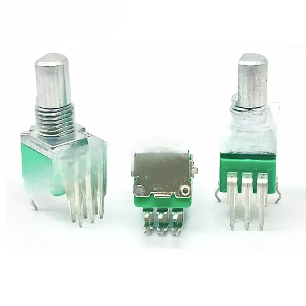 10 قطعة مقياس الجهد الدقيق العمودي وصلة واحدة عرقوب طول 15 مللي متر بدون تروس 3 دبوس B2K B5K B10K B20K B50K B100K B500K B1M