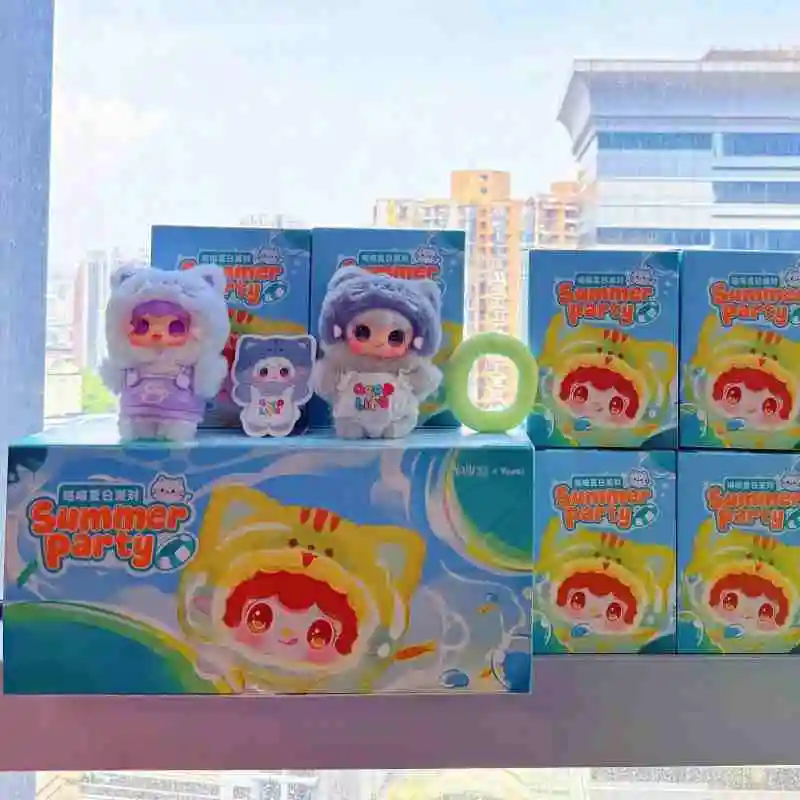 

Yooki Summer Party Series слепая коробка Yooki Meow виниловая плюшевая загадочная коробка Kawaii аниме кукла-сюрприз сумка кулон брелок игрушка подарки