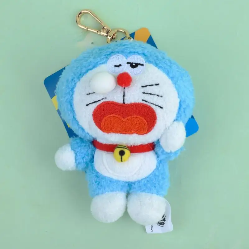 Kawaii Doraemon Anime Cartoon Plush Keychain Girl Bag Charm Give Gifts To Girlfriend