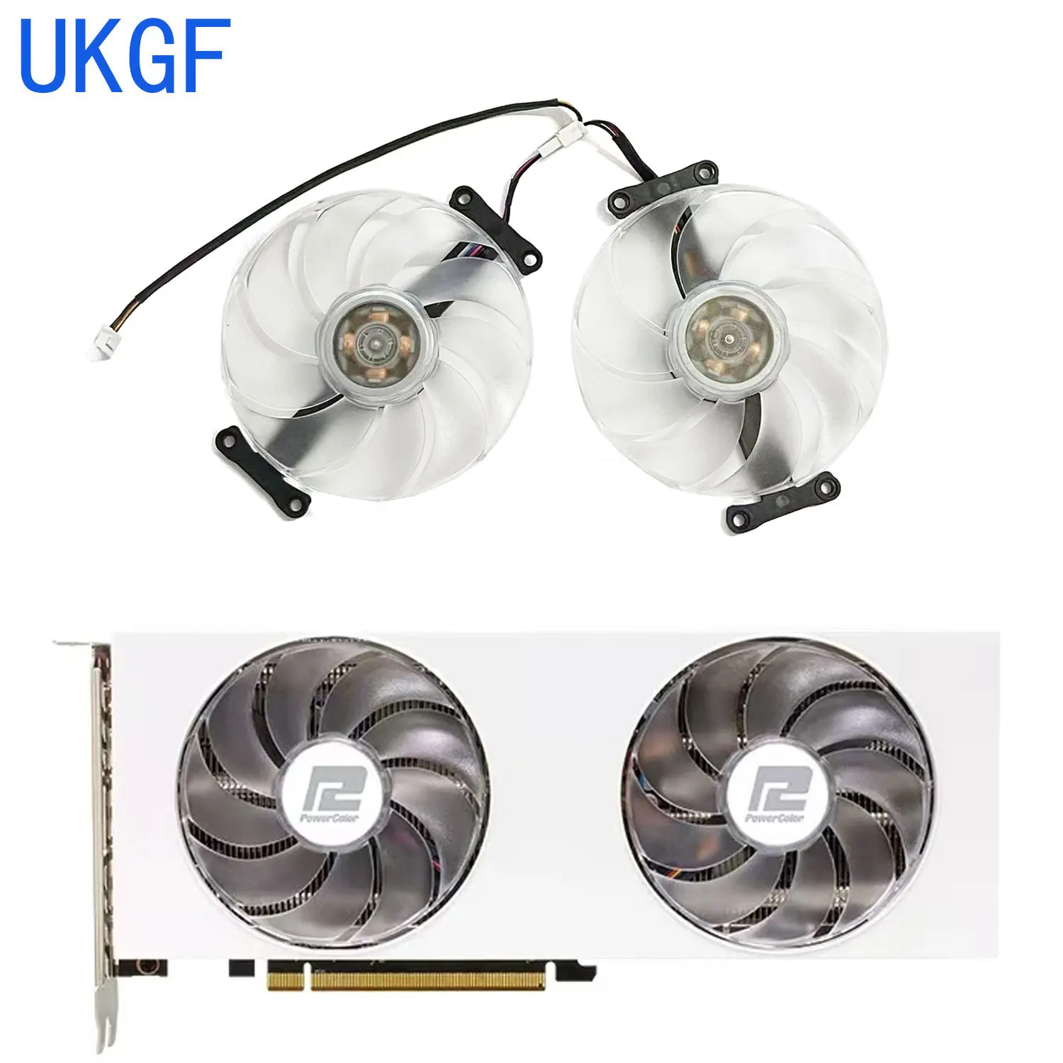 

Original 88MM 4PIN T129215BU DC 12V 0.5A RX7700XT GPU fan for PowerColor AMD Radeon™ RX 7700 XT 12GB GDDR6 graphics card cooling