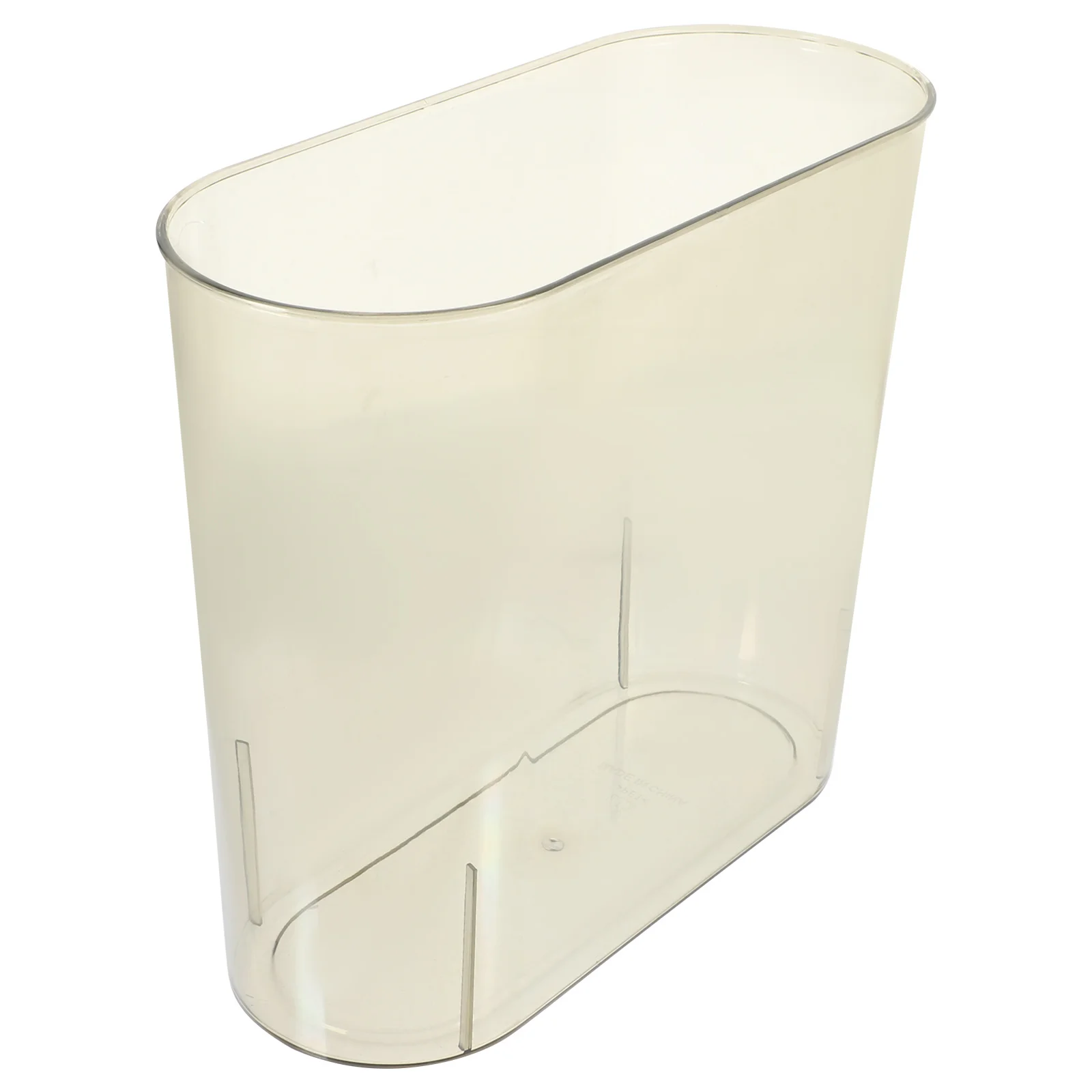 سلة المهملات الصغيرة تصميم نحيف شفاف لغرفة النوم والحمام والمطبخ والمكتب صندوق المهملات البلاستيكي الشفاف حاوية القمامة المنزلية #1