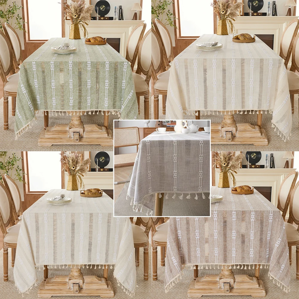 

Hollowed-Out Jacquard Tablecloth,Home Dining Table Cover,Non-Slip&Wear-Resistant,For Kitchen DiningRoom,Multiple Sizes Available