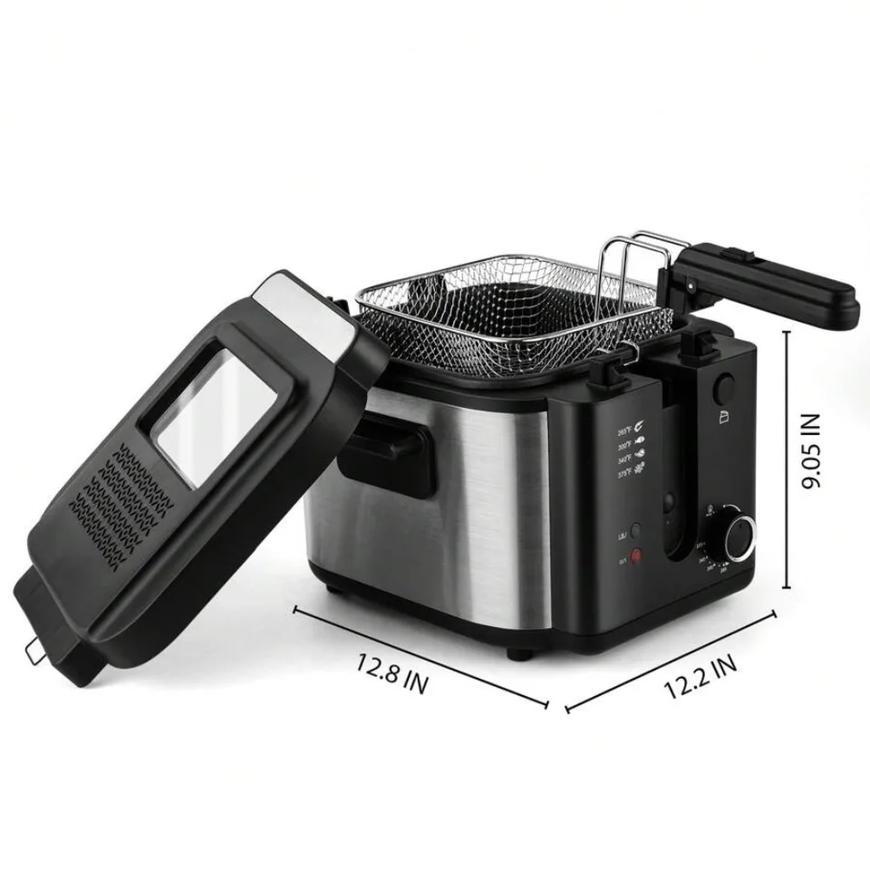 Electric Deep Fryer 2.5L 1500W for Delicious Party Snacks