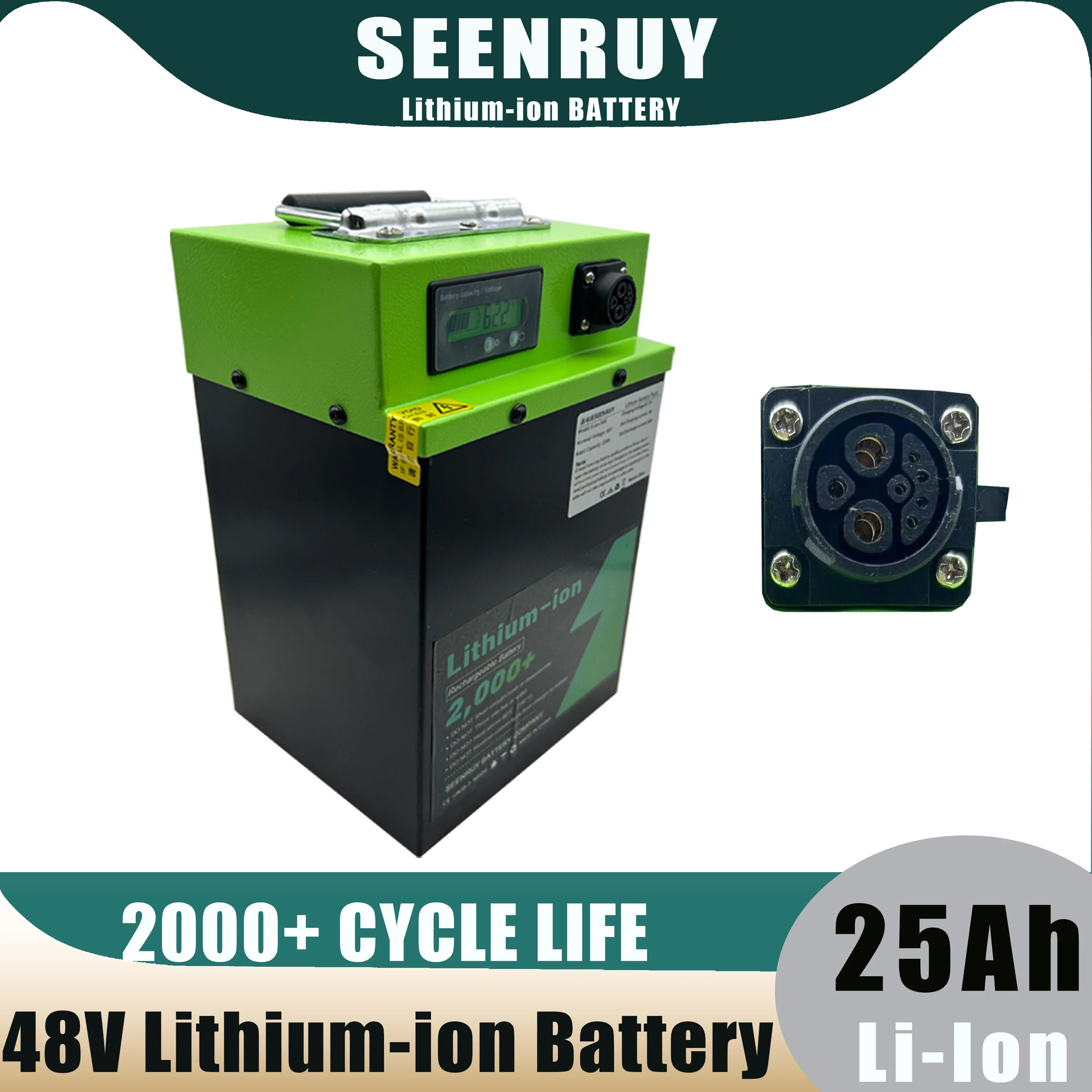 

Fishing Motor 48v 25ah with BMS 30A Lithium-Ion Battery Camping Charger Bank Power Station