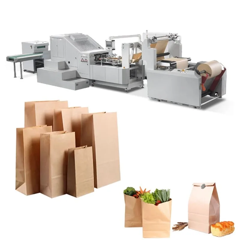 Best Selling Fully Automatic Heavy Duty Paper Bag Making Machine for Square Shape Paper Bag Machine with Printing Paper Bag