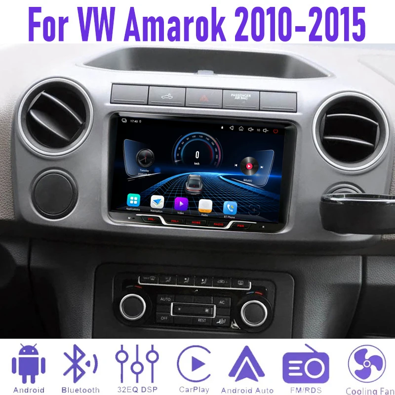 

Car Stereo Radio 9" For VW Amarok 2010-2015 Multimedia Video Player Android 15 Head Unit Carplay Wifi 2Din GPS Navigation 4-64GB