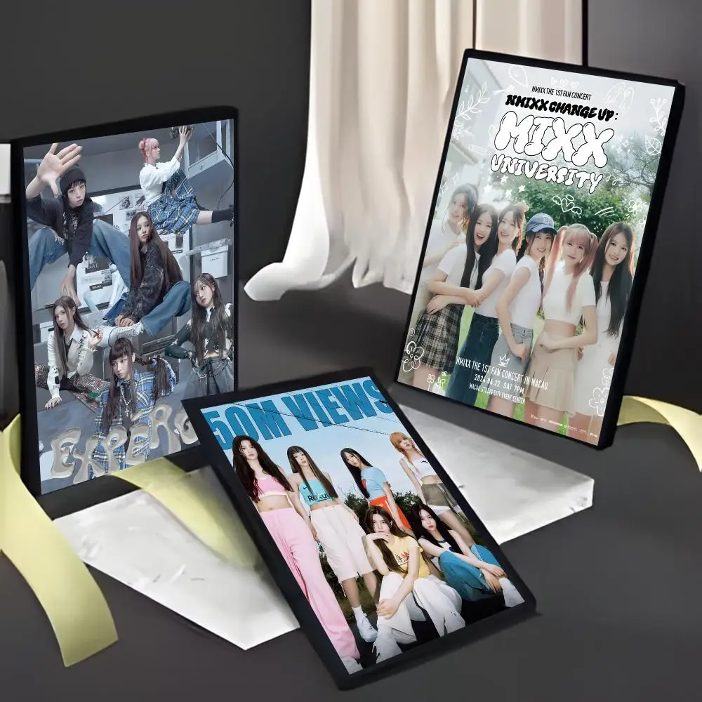 Popular Korean Idol Group NMIXX Poster American Film Mural Home Childrens Room Wall Decor Print