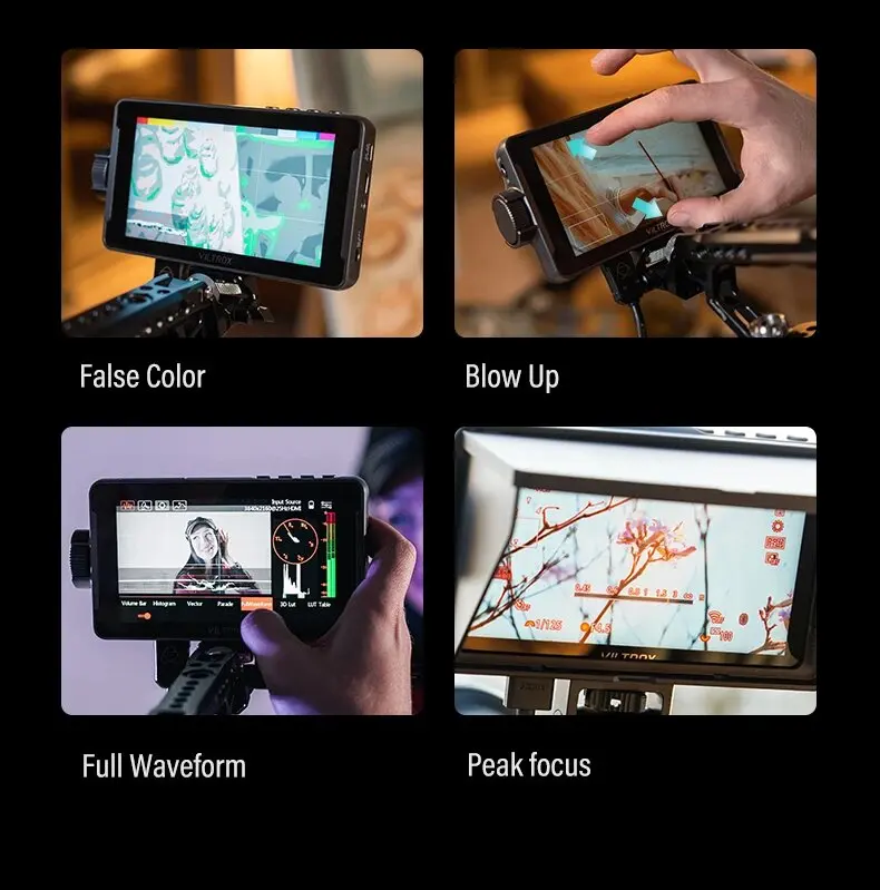 VILTROX DC-550 Pro II 5,5" Tragbarer Feldmonitor 1920×1080 4K HDMI Touchscreen-Videomonitor mit 3D LUT für Kamera-Videografie – Detail 15