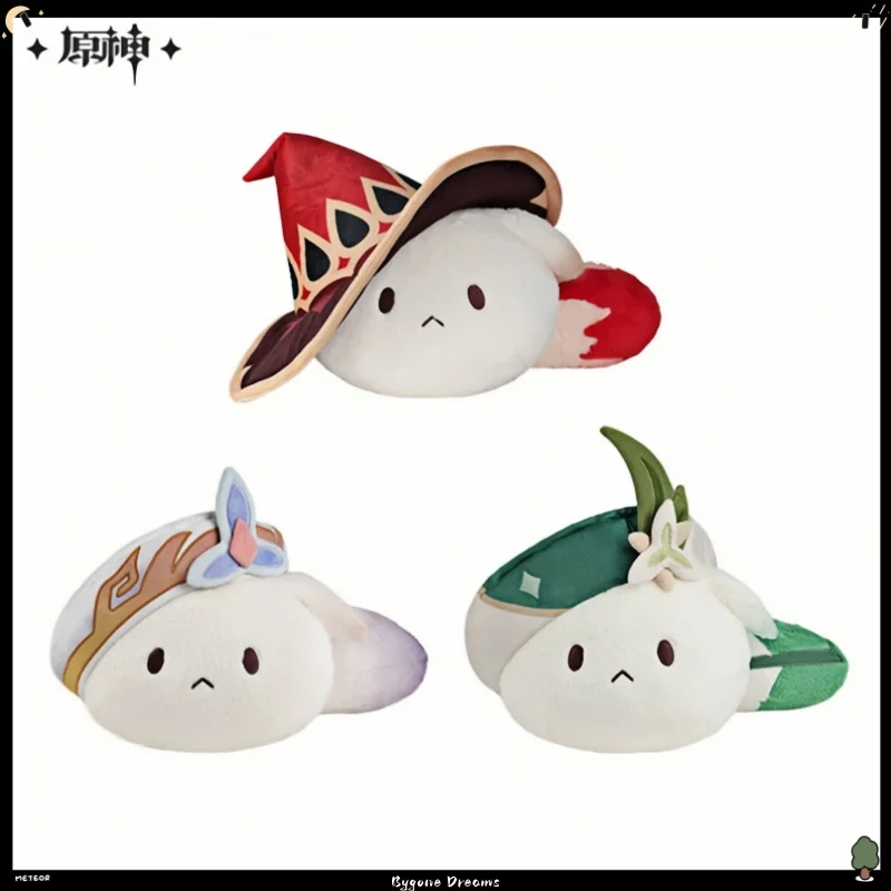 Official Genshin Impact Tea Party Companion Dodoco Plush Pillow Alice Nicole Venti Themed Fluffy Stuffed Cushion Soft Anime Game