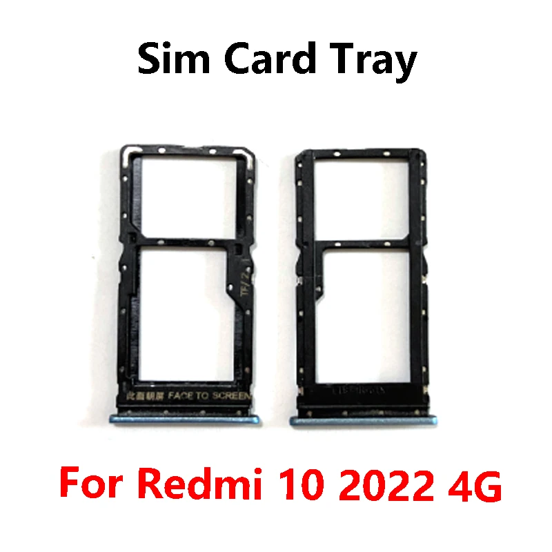Para Xiaomi Redmi 10 2022 4G, Bandeja de Tarjeta SIM, Ranura, Adaptador, Piezas de Reparación