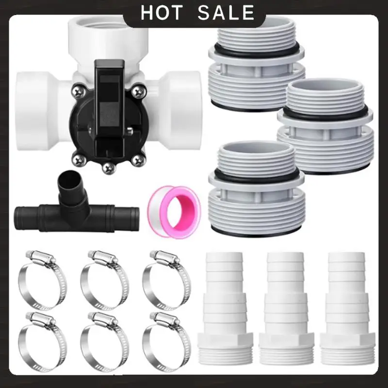 

24-Hour Delivery Pool Maintenance Part 1.5Inch 3 Way Valves Conversion Set Hose Adapters Hose Clamps Sealing Rings For Filter 51