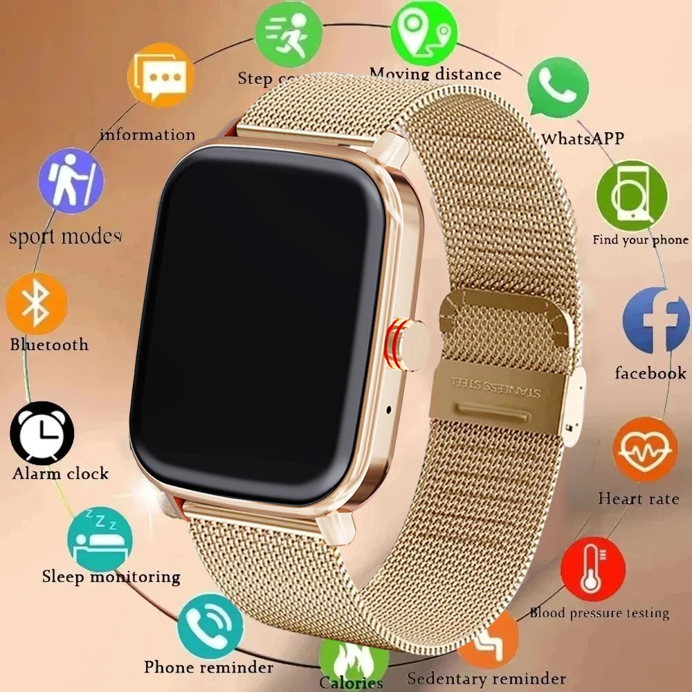 

LAXASFIT Men's Smartwatch Women's Gift 1.85HD Full Touch Screen Sports Fitness Watch Bluetooth Call Smartwatch Watch 2024 New