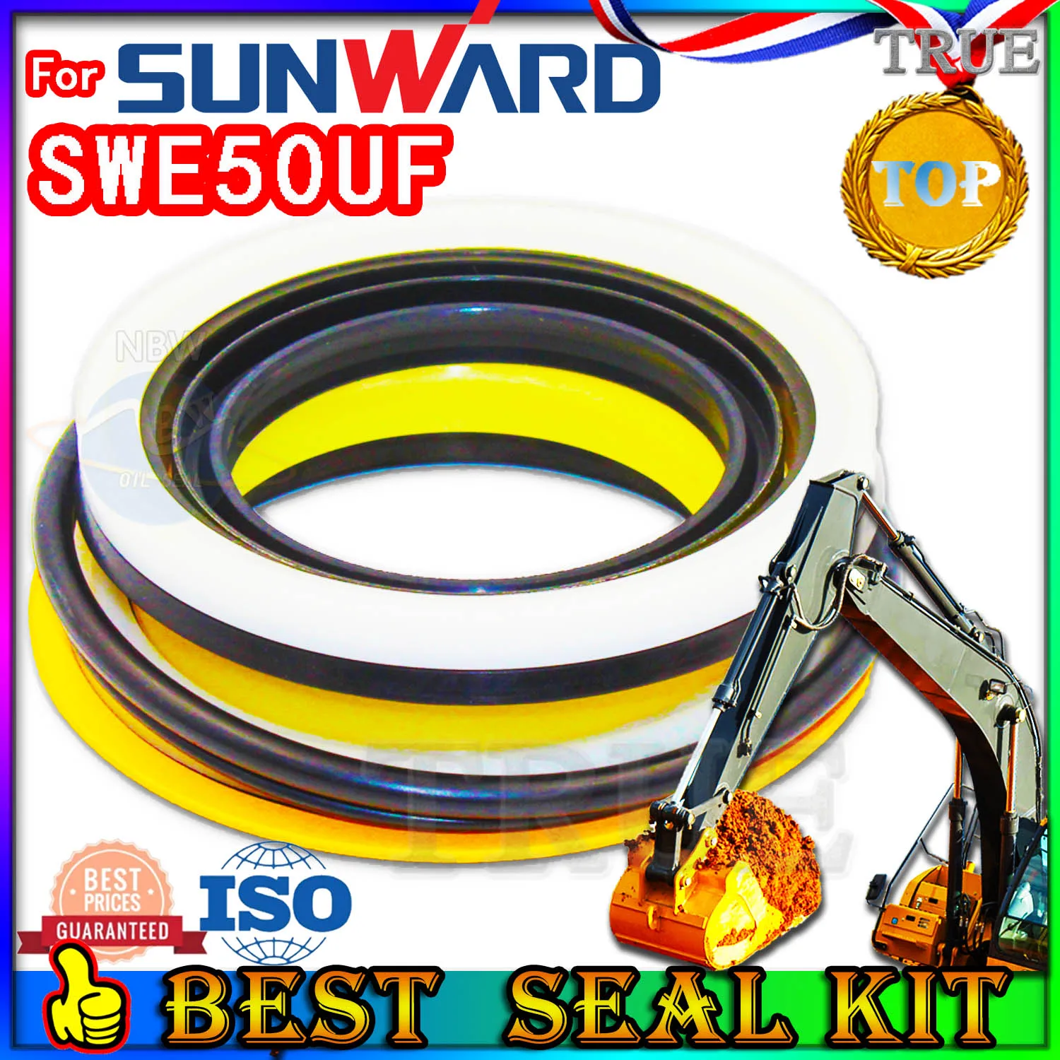 For Sunward SWE50UF Oil Seal Repair Kit Boom Arm Bucket Excavator Hydraulic Cylinder Hammer Construction Tool Set Pack Heavy