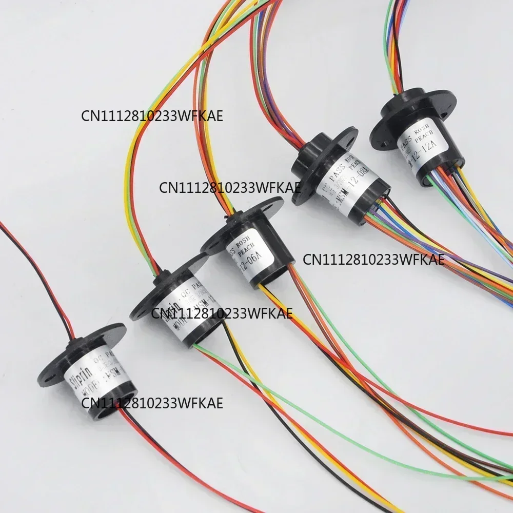 2/4//6/8/12/18 Channel Micro Rotate Slip Ring 2A Diameter 12.5mm For RC Excavator Model DIY PTZ Gimbal Electric Collector Rings