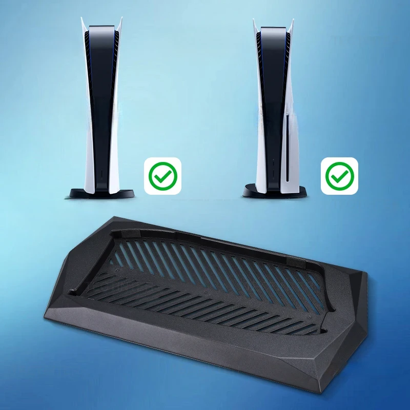 Vertical Stand Base Holder For Playstation 5 Slim Console with Built-in Cooling Vents and Non-Slip Feet For PS5 Slim Accessories view 2
