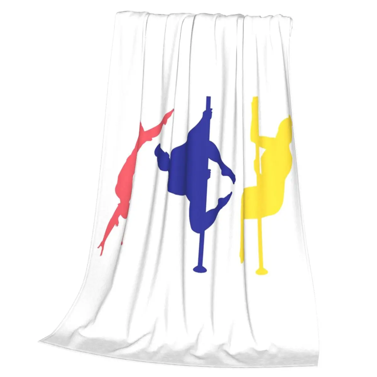 Hangback Frog Pole Dance Figures Pole Dance Blankets Flannel Throw Blanket Cover for Bed Living room Picnic Travel Home Couch