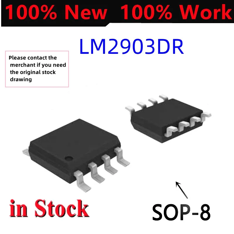 10-200PCS 100% Original LM2903DR SOP-8 LM2903 SOP8 2903DR optocoupler 2903 DIP SOP New IC chip in Stock