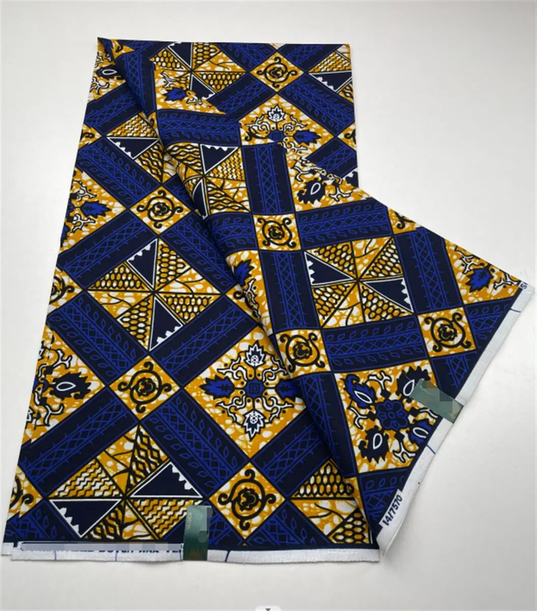 

Guaranteed Veritable Real Wax Prints Fabric High Quality African Wax Fabric 100% Cotton Soft Ankara Wax Fabric