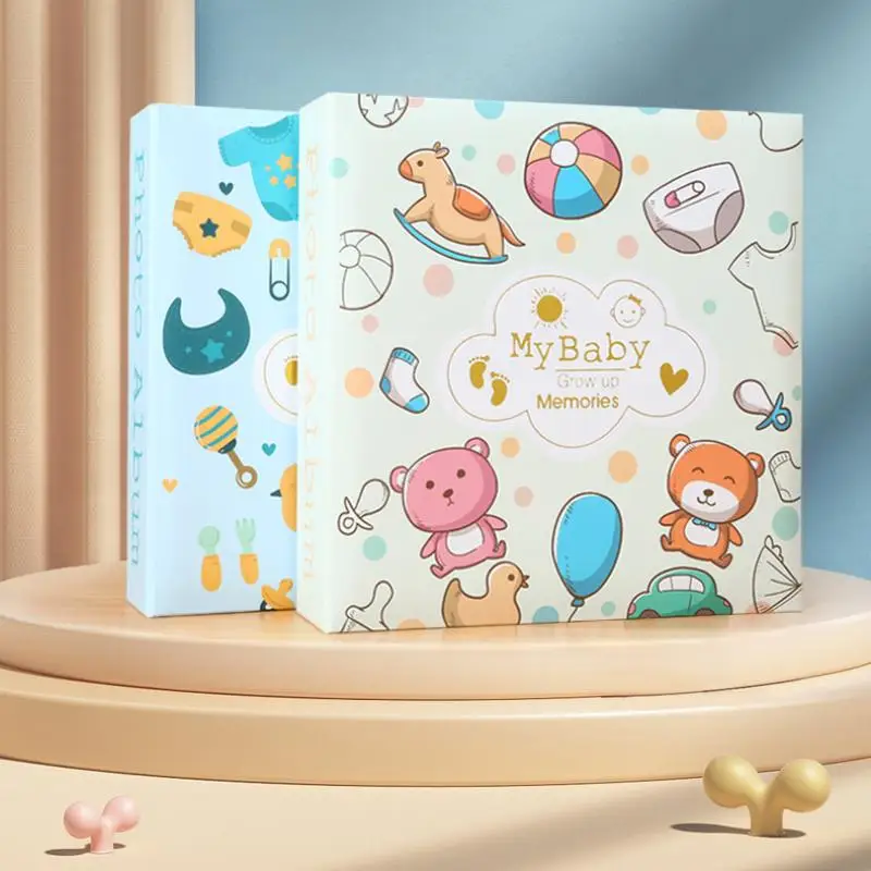 

6-inch Photo Album Writable 200pcs Collection Of Children Baby Growth Photos High-capacity Interleaf Albums Souvenir Album