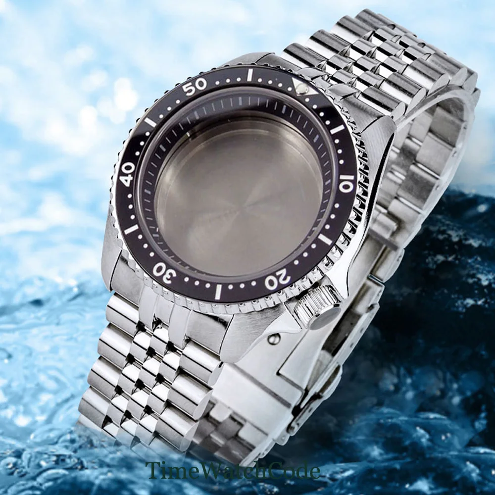 41mm 200m Diver Watch Case for Men Fit NH35A NH36A Movement Ceramic Bezel Sapphire Crystal Water Resist solid Strap 120 Clicks