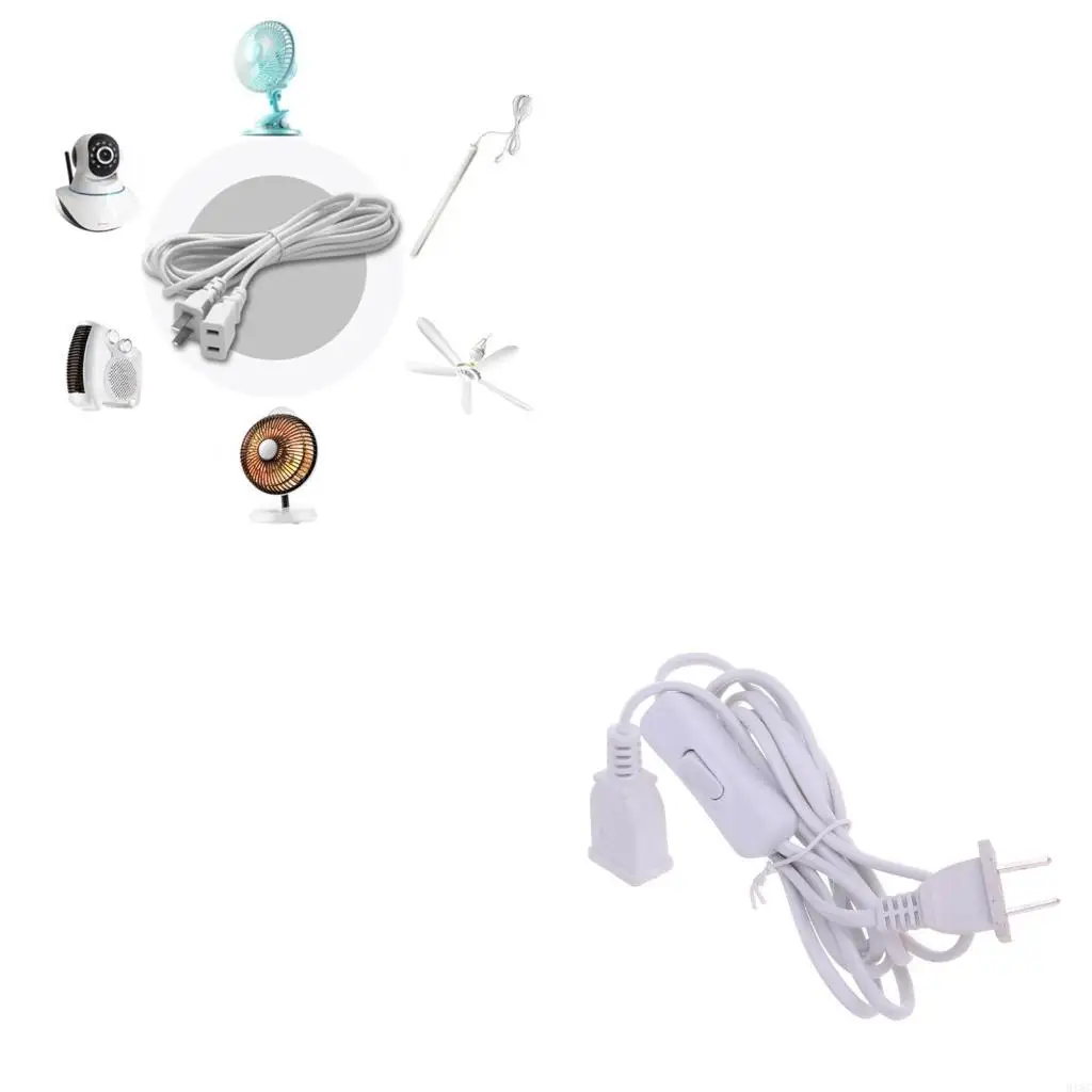 

3 Meter Electrical Cable with Switches Universal 10ft Power Cord for Appliance