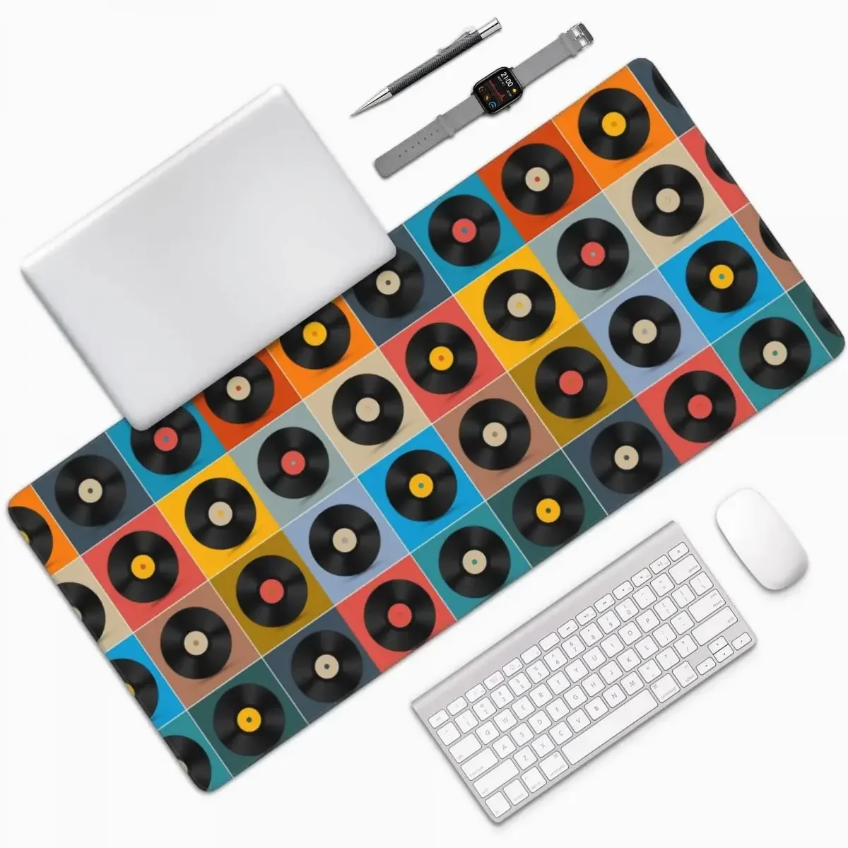 Виниловая пластинка, музыкальный плакат, большой коврик для мыши, компьютерная клавиатура, коврик для мыши, геймерский ПК, ноутбук, настольный коврик, офисные аксессуары, настольные коврики
