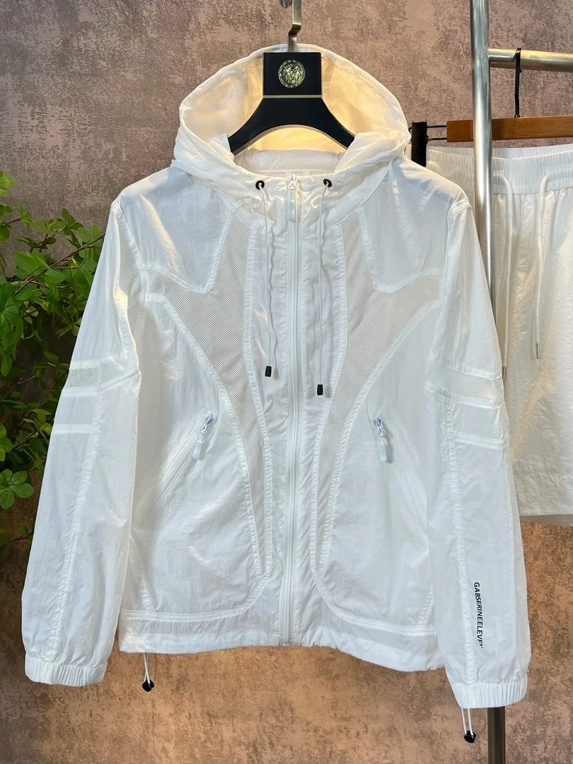 

New Summer Me Breathable Sun Protection Jaet orts Set Two-Piece Comfortable Faionable Versatile Men's Casual Sportswear