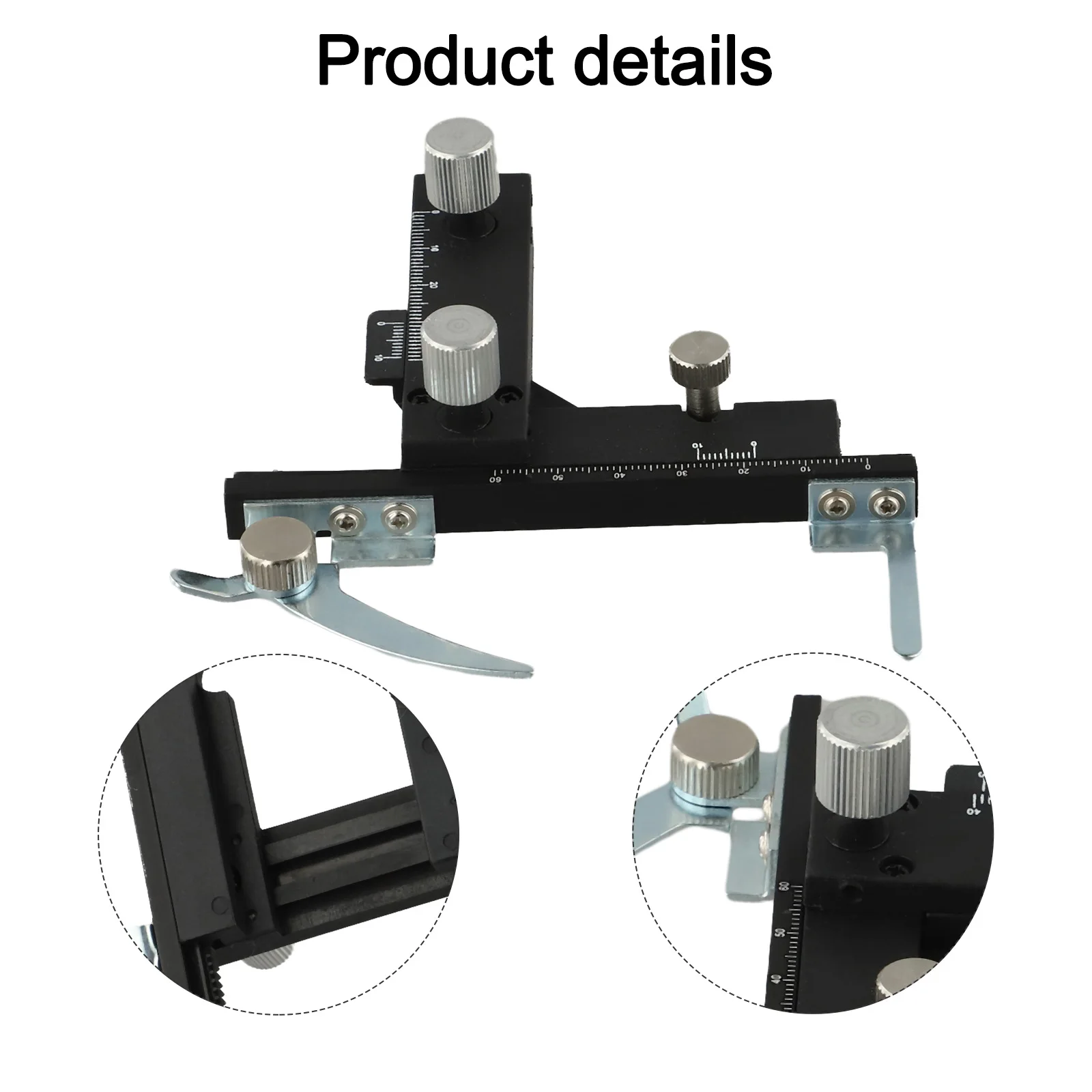 Laboratory Measurement Microscope Vernier Caliper Microscope XY Stage Accessory Aluminum Caliper Mechanical Caliper