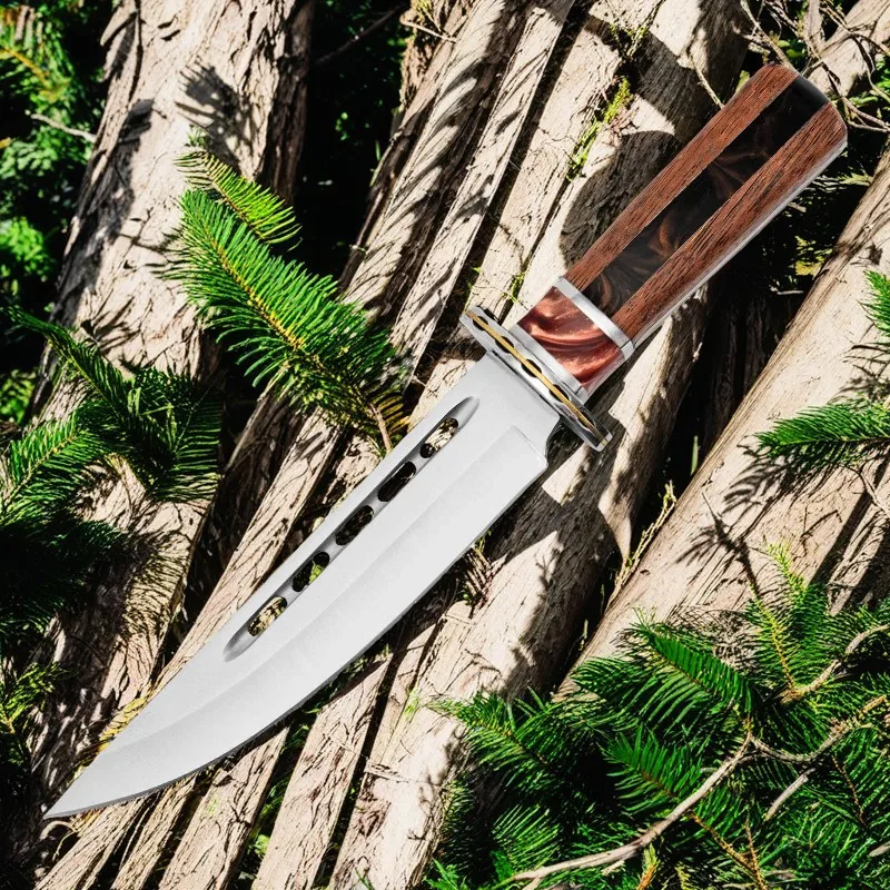 1pc Outdoor High Hardness Military Tactical Knife, EDC Fixed Blade, Self-Defense, Camping Multi-purpose Survival Knife