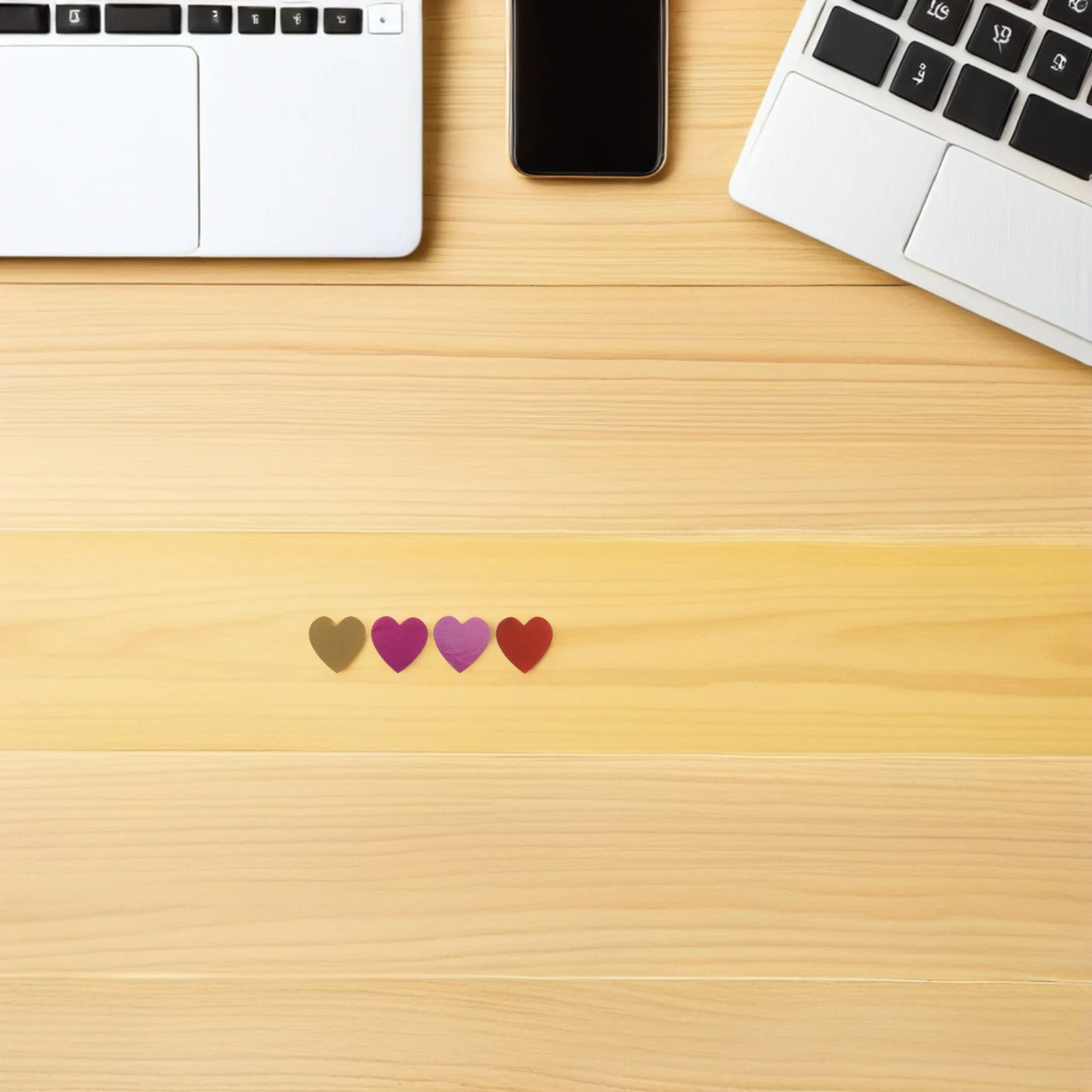 

4 Rolls Valentine's Day Heart Stickers 1 Inch Glitter Self Adhesive Love Shape Labels for Present Box Sealing Envelopes Crafting