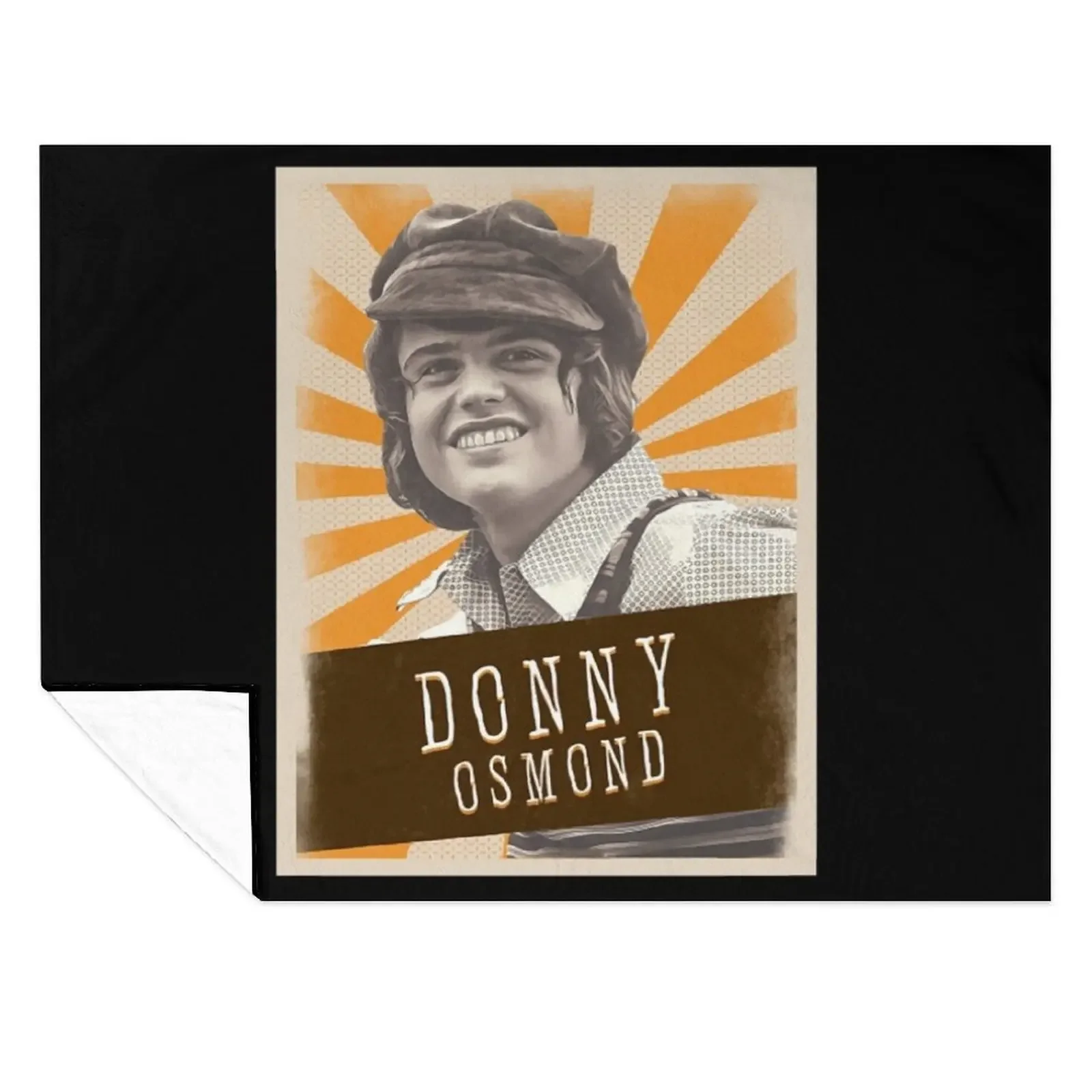 

Vintage Asthetic Donny Osmond 80s Throw Blanket Thermal warm for winter Furrys decorative Blankets