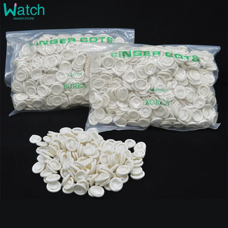 100 قطعة المتاح اللاتكس المطاط غطاء للأصابع مجموعات أطراف الأصابع حامي قفازات للهاتف ساعة أداة إصلاح