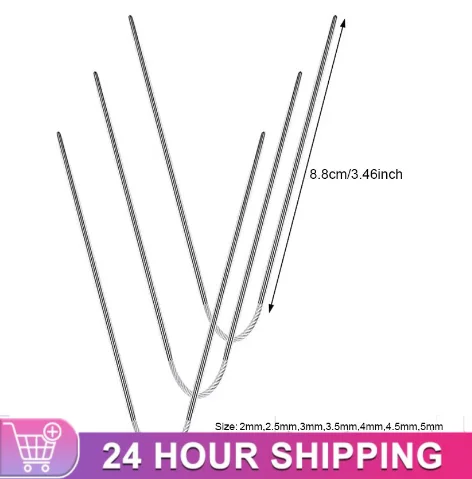 Circular Knit Needles 3pcs Knitting Metal Cable Circular Knitting Needles Set Knitting For Babies Sleeves Socks Accessories